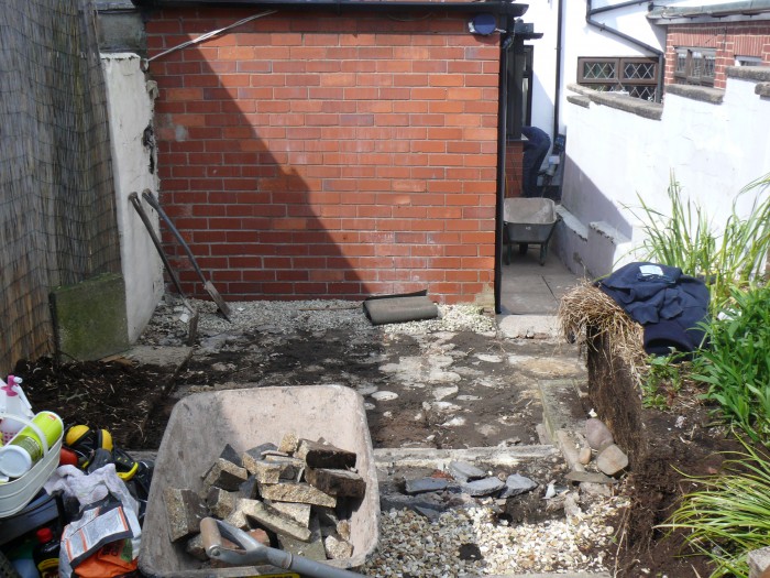 Landscaping job in Lightwood, Stoke-on-Trent - Digging out