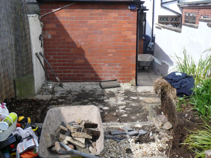 Landscaping job in Lightwood, Stoke-on-Trent - Digging out Landscaping job in Lightwood, Stoke-on-Trent - Digging out