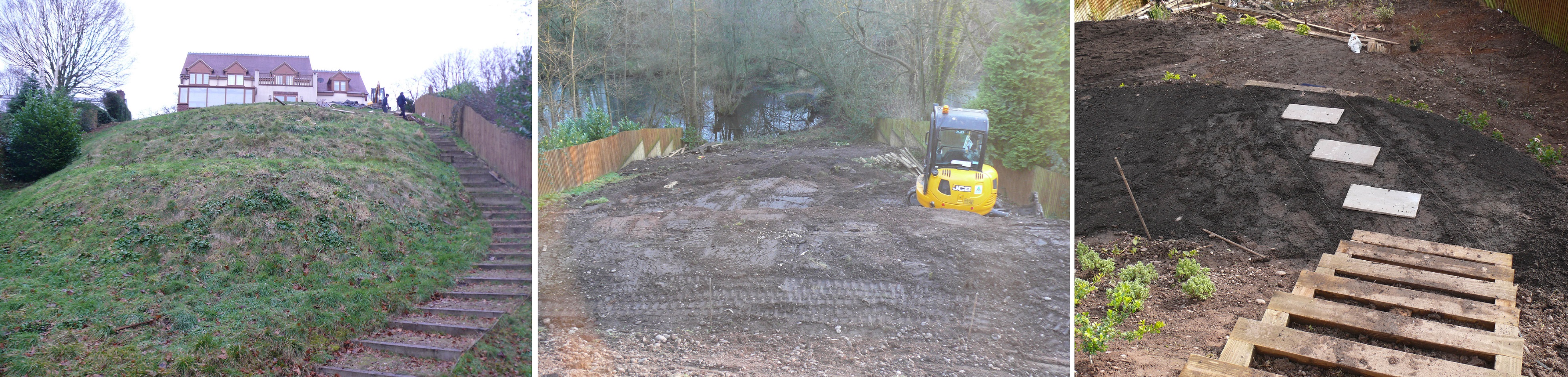 Landscaping in Staffordshire - Before and Digging Out Landscaping in Staffordshire - Before and Digging Out