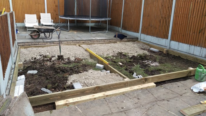 Artificial Turf - Timber Frame | Blue Iris Landscapes Artificial Turf - Timber Frame