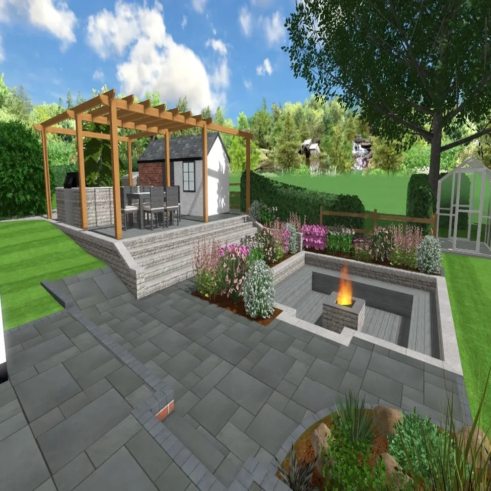 CAD-Garden | Blue Iris Landscapes | Blue Iris Landscapes CAD Garden Design