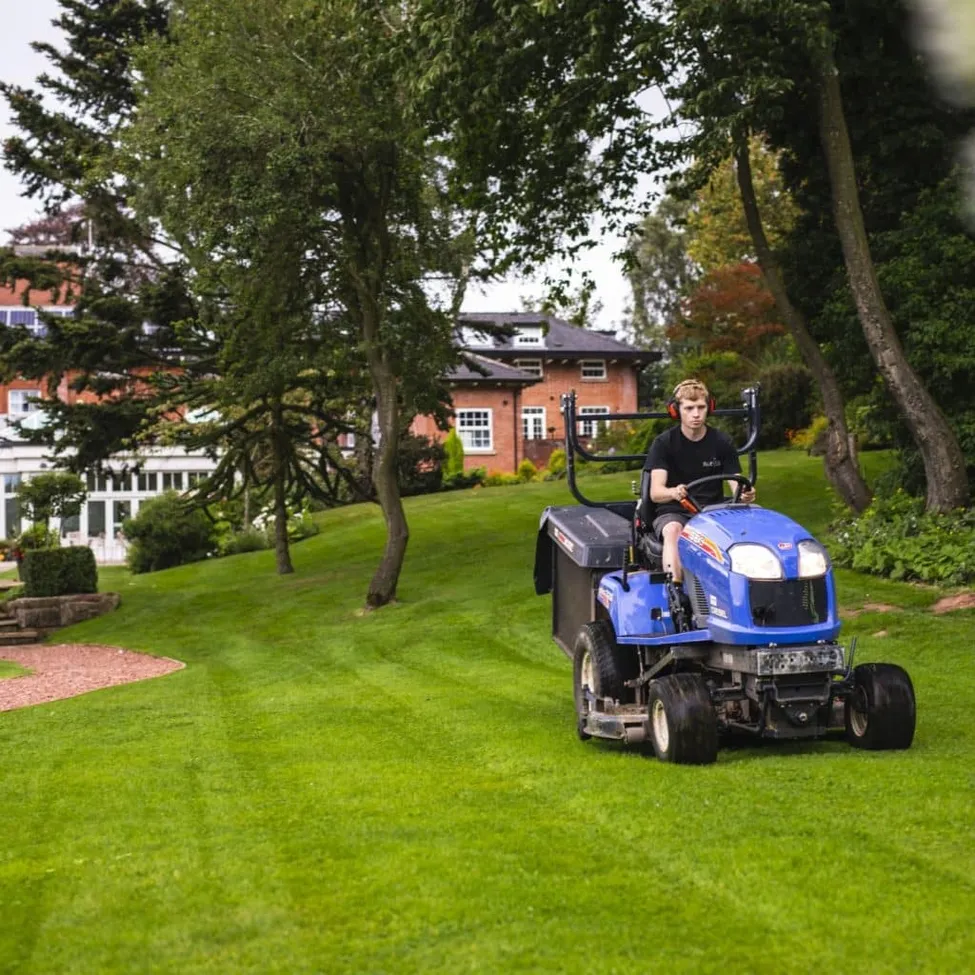 Sit-on-Lawn-Mower | Blue Iris Landscapes | Blue Iris Landscapes Maintenance Ride On Mower