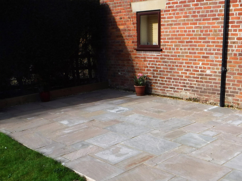 Landscaping in Church Minshull - Patio Area