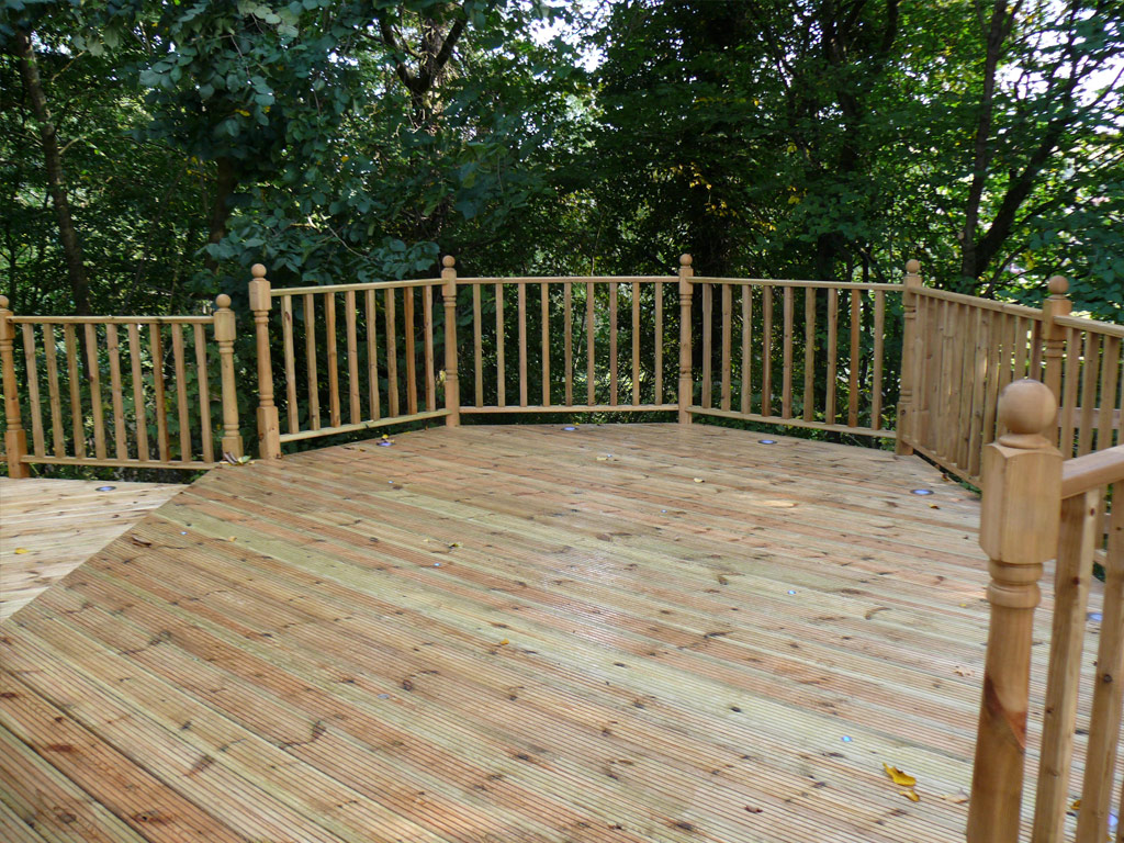 Landscaping in Brown Edge - Decking