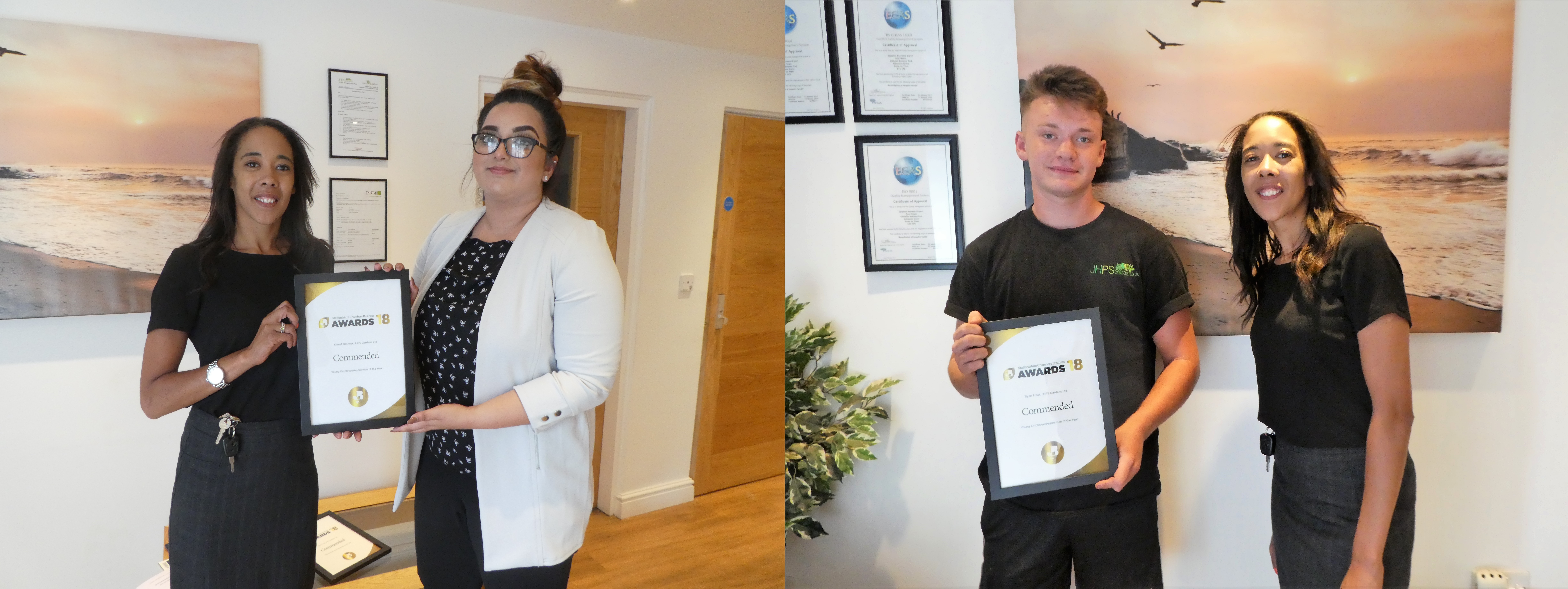 Ryan and Kianat - Young Employees Commended