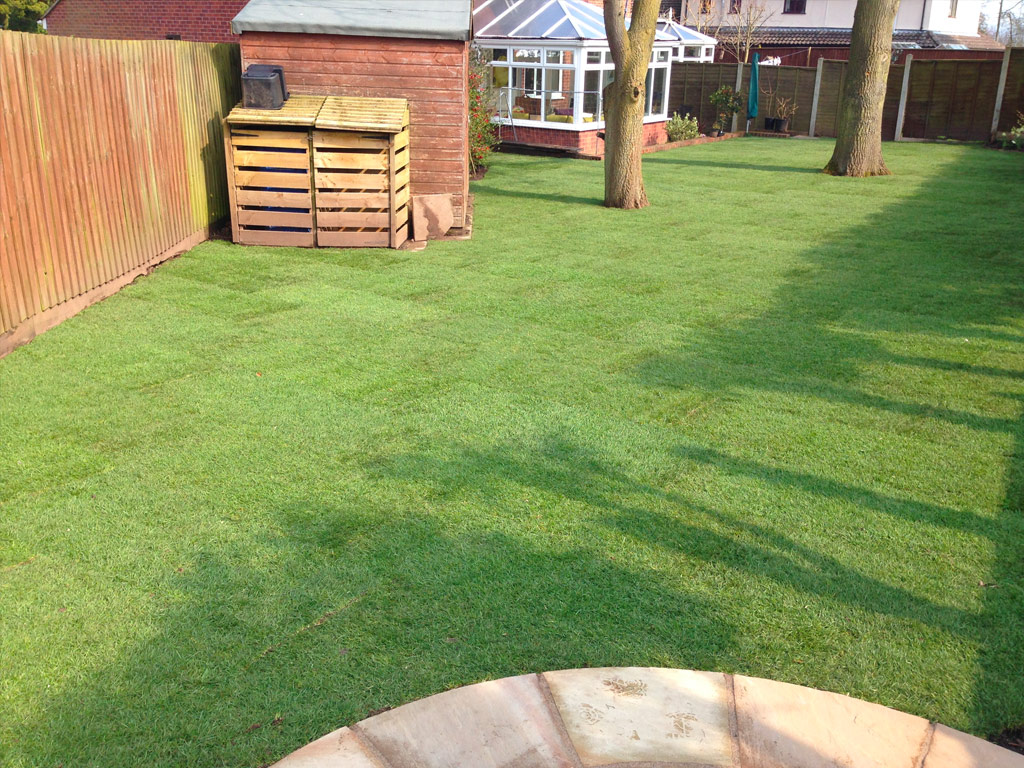 Turf laid in Tittensor